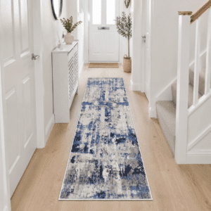 Abstract Rugs - Navy, 60 x 220 cm