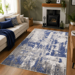 Abstract Rugs - Navy, 120 x 170 cm