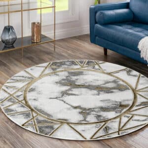 Kiens Rugs - Ochre, 120 x 120 cm