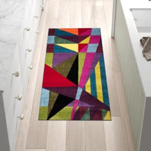 Multi Color Rugs - Polygon, 80 x 150 cm
