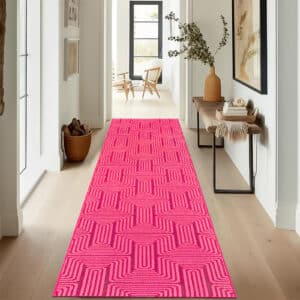 Luna Rugs - Red, 60 x 300 cm