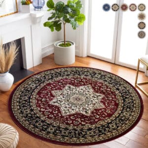 Rome Rugs Renoazul - Red, 120 x 120 cm