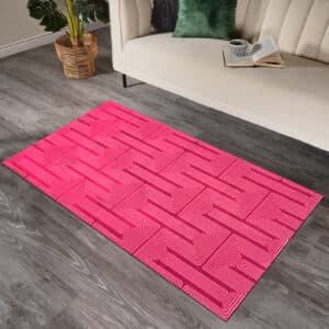 Luna Rugs - Red, 80 x 150 cm