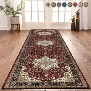 Rome Rugs Renoazul - Red, 80 x 300 cm