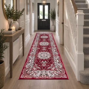 Rada Rugs - Red, 80 x 300 cm