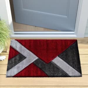 Nova Rugs - Red & Grey, 60 x 110 cm