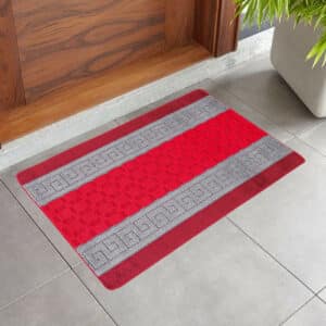 Nada Rugs - Red & Grey, 50 x 80 cm