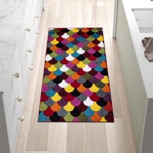 Multi Color Rugs - Scales, 80 x 150 cm