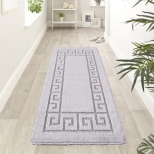 Rocco Rugs - Silver, 60 x 220 cm
