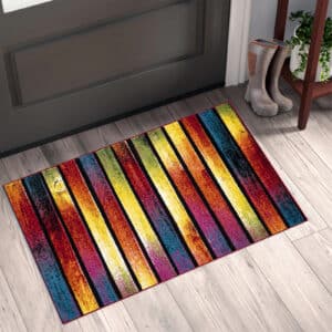 Multi Color Rugs - Stripes, 60 x 110 cm