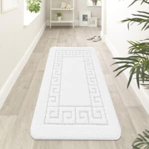 Rocco Rugs - White, 60 x 220 cm