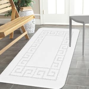 Rocco Rugs - White, 80 x 150 cm