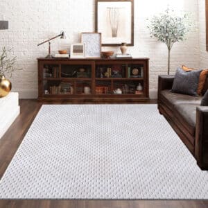 Mosaic Rugs - White, 200 x 290 cm
