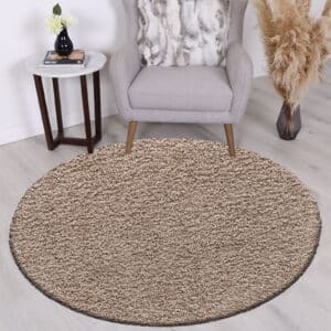 Verona Rugs - Beige, 120 x 120 cm