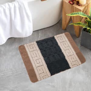 Nada Rugs - Beige & Black, 40 x 60 cm