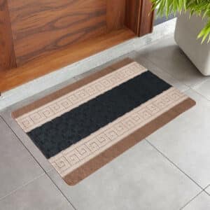 Nada Rugs - Beige & Black, 50 x 80 cm