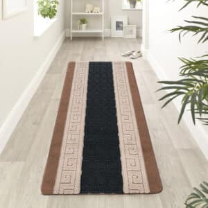 Nada Rugs - Beige & Black, 60 x 220 cm