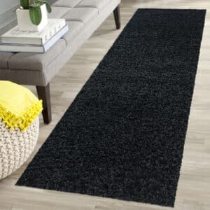 Verona Rugs - Black, 60 x 220 cm