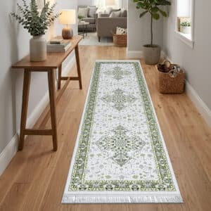 Crystal Rugs - Green, 80 x 300 cm