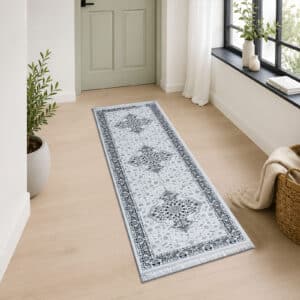 Crystal Rugs - Grey, 60 x 220 cm