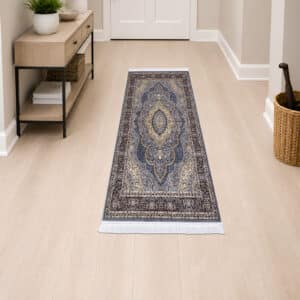 Isfahan Rugs - Grey, 60 x 220 cm
