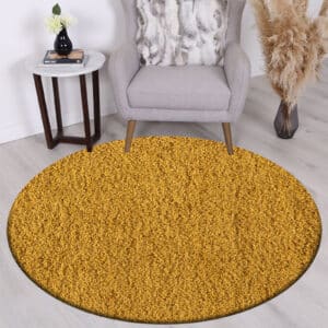 Verona Rugs - Ochre, 120 x 120 cm