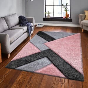 Nova Rugs - Pink & Grey, 200 x 290 cm