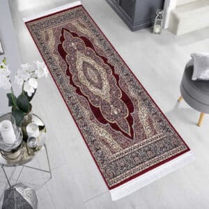 Isfahan Rugs - Red, 80 x 300 cm