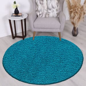 Verona Rugs - Teal, 120 x 120 cm